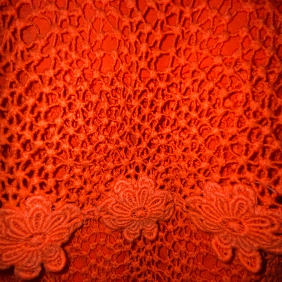 Topshop Boho orange crochet dress - Picture 5 of 6